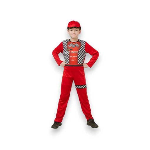 Picture of RACING DRIVER COSTUME WITH CAP 5-6 YEARS